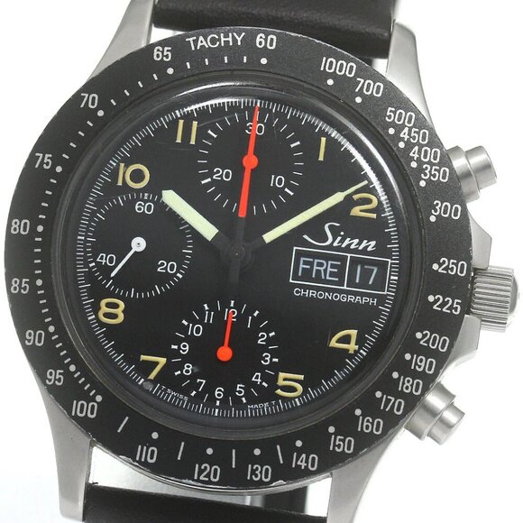 Sinn 256 Chronograph day date black Dial Automatic Men's Watch_842820 - Picture 1 of 6